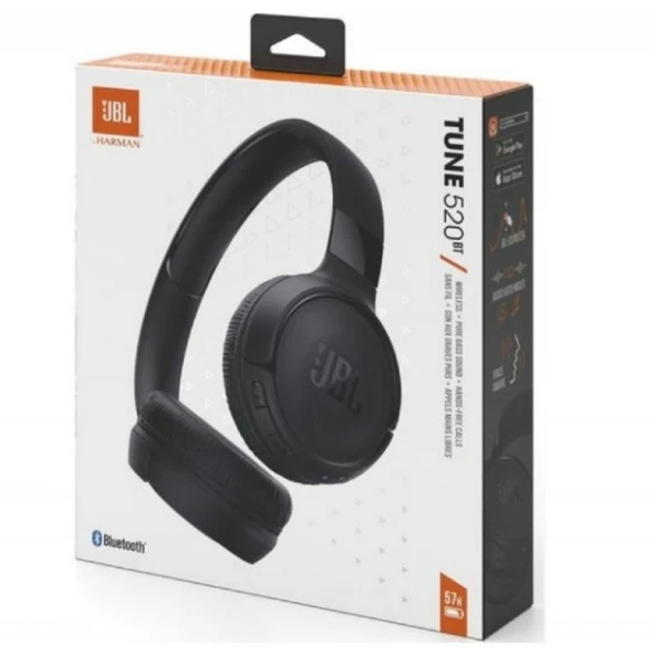 JBL Tune 520BT Multi Connect Kablosuz Kulak Üstü Bluetooth Kulaklık - Siyah ürün görseli 1