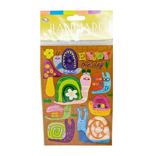 Handmade Stickers Salyangozlar ürün görseli 1