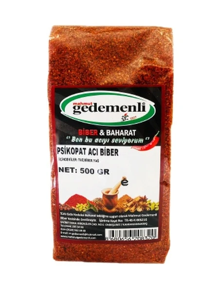 Mahmut Gedemenli Psikopat Acı Biber 500 G ürün görseli 1