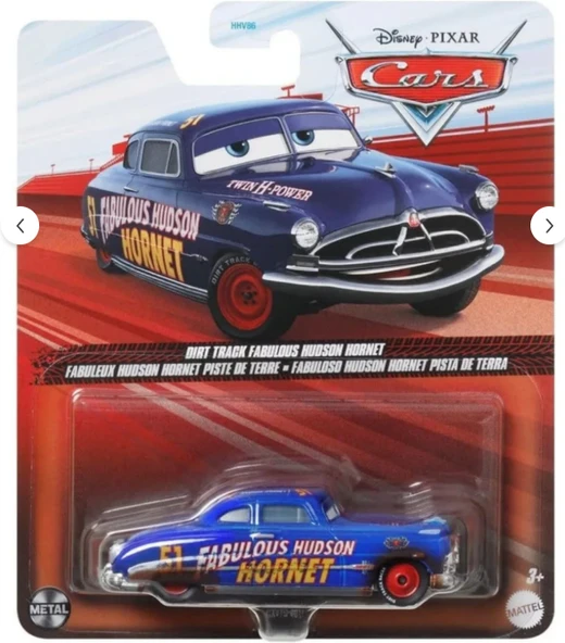 Disney Pixar Cars - Dirt Track Fabulous - Hudson Hornet (Koleksiyonluk Model) 1/55 ürün görseli 1