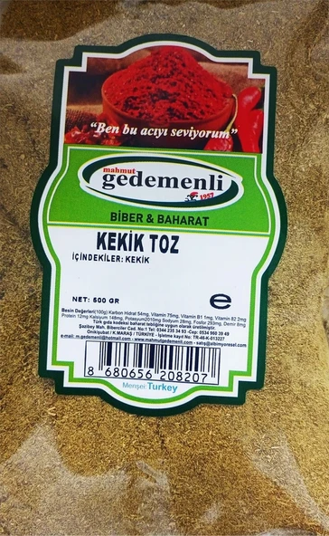 Mahmut Gedemenli Kekik Tozu 500 G ürün görseli 1