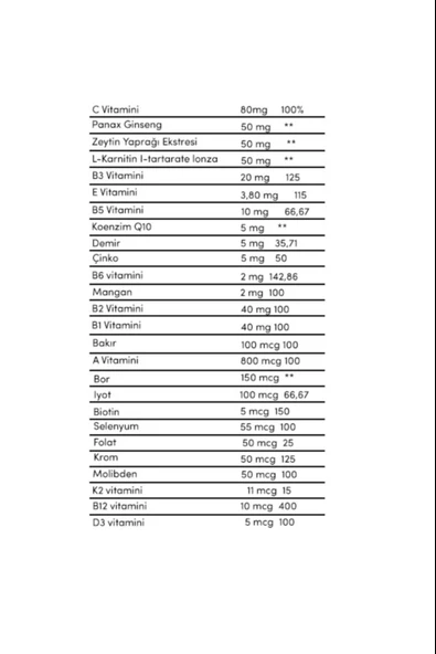 Zade Vital Multivitamin 30 Kapsül 3 Adet - Resim 2