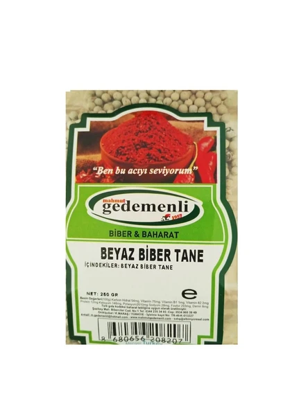 BEYZA BİBER TANE  250 GR ürün görseli 1