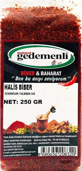 Mahmut Gedemenli Halis İpek Biber 250 G - Resim 5