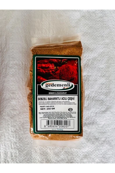 SEBZELİ BAHARATLI ACILI ÇEŞNİ 250 GR ürün görseli 1