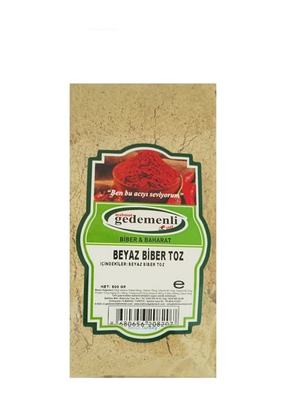 Mahmut Gedemenli Beyazbiber Toz 500 G ürün görseli 1