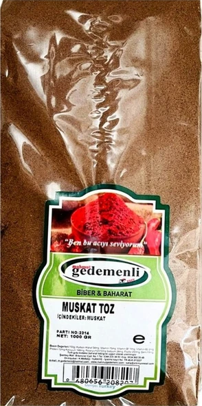 Mahmut Gedemenli Muskat Toz 1 KG ürün görseli 1