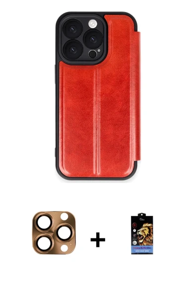 MARSİLYAN™- iPhone 16 Pro Max Kılıf Zirve Yansıma Serisi - Siyah Buffer Hayalet Cam Ekran Koruyucu + Pers Alüminyum Kame ürün görseli 1