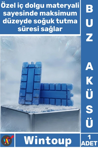 #BuzAküsü Kaliteli Kamp Piknik Soğutma Dolu Uzun Süre Soğuk Tutan İdeal Soğutucu Plastik Buz Aküsü ürün görseli 1