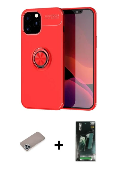 MARSİLYAN™- iPhone 12 Pro Max Kılıf Yankı Form Prime - Siyah 360 Mat Full Body Arka Koruyucu + Shine Kamera Lens Koruma ürün görseli 1