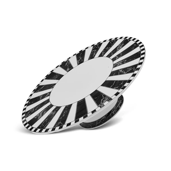 Karaca Damalı Ayaklı Servis Tabağı 30 cm - Resim 5