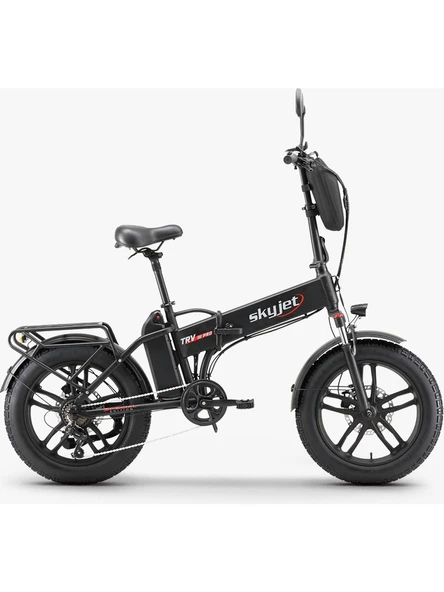 SKYJET TRVIII PRO SİYAH 1000W ELEKTRİKLİ BİSİKLET AYNA, ÇANTA VE EL GAZI HEDİYELİ ürün görseli 1