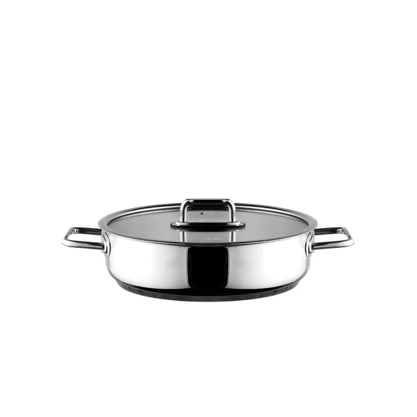 Aryıldız Colombus Metal Kulp Cam Kapak Basık Tencere - 32 Cm ürün görseli 1