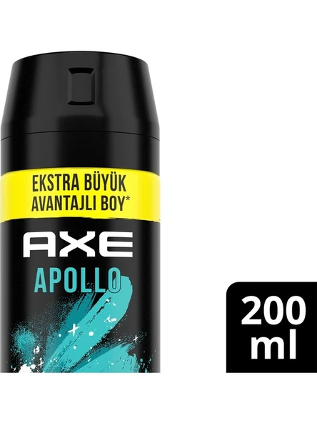 Axe Erkek Sprey Deodorant Apollo 48 Saat Etkileyici Koku 200 ml ürün görseli 1