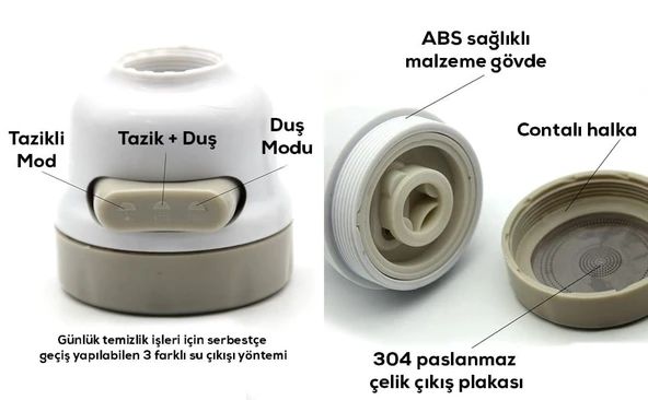 Oynar Başlı Musluk Başlığı - Resim 2