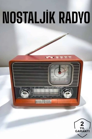 Nostaljik Görünümlü Usb Girişli Bluetooth Bağlantılı Radyo ürün görseli 1