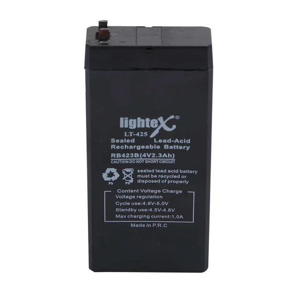 Lightex Lt-425 4v 2.3ah Işıldak Fener Aküsü ürün görseli 1
