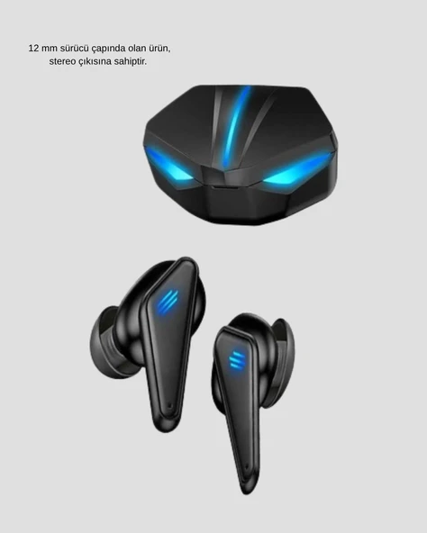 Tam Kablosuz Kulaklığı 5.0 Bluetooth Led Kontrollü - Resim 2