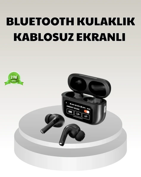 Bluetooth 5.3 Anc Kablosuz Kulaklık – Dokunmatik Kontrol, Dijital Ekran Ve Uzun Pil Ömrü ürün görseli 1