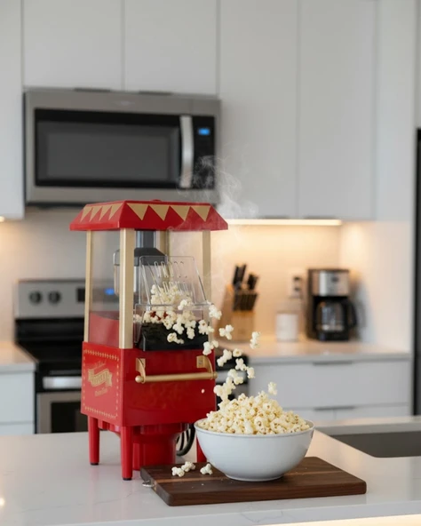 Sağlıklı Atıştırmalıklar İçin Yağsız Popcorn Makinesi ürün görseli 1