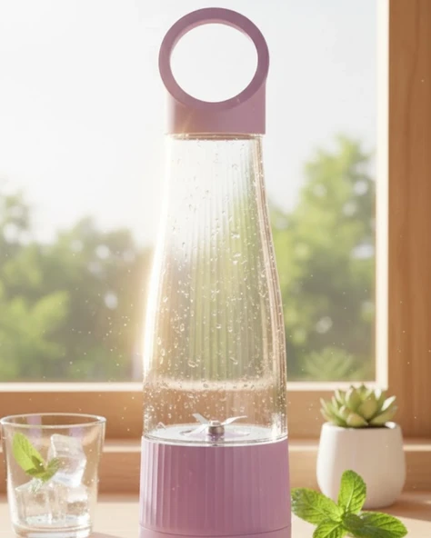 Pratik Kullanımlı Usb Şarjlı Meyve Ve Smoothie Blender ürün görseli 1