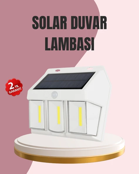 Güneş Enerjili Bahçe Ve Duvar Aydınlatma – Bk-618-3 Led Lamba ürün görseli 1