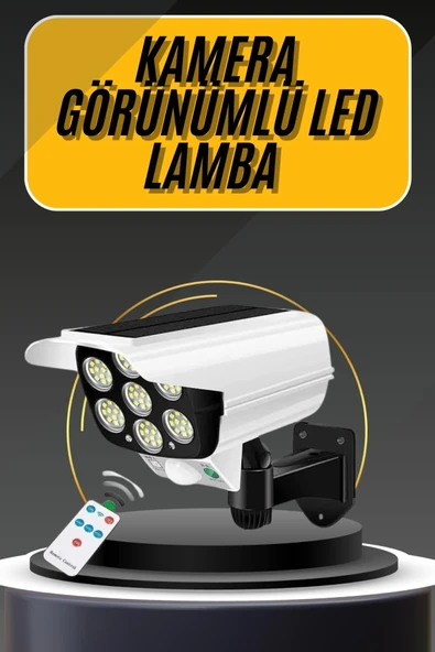 Led Lamba-güneş Paneli Destekli Uzaktan Kumandalı Solar Led Lamba ürün görseli 1