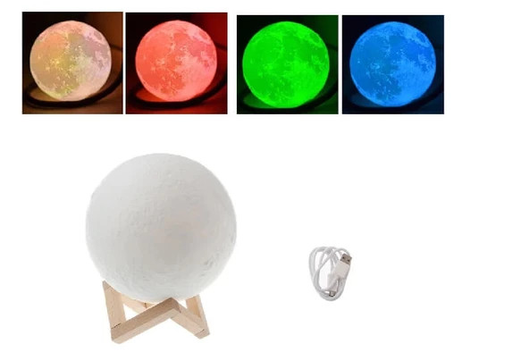 Dekoratif Yerküre 15cm Pilli Lamba - Resim 3