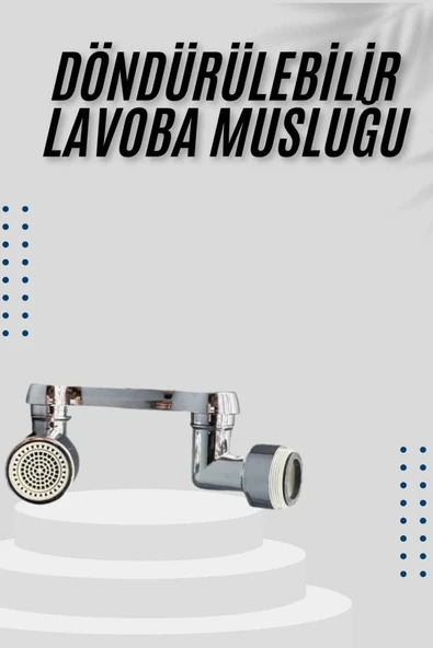 Dönebilen Musluk Başlığı Akrobat Mutfak Banyo Musluk Ucu Başlığı Oynar Başlıklı ürün görseli 1