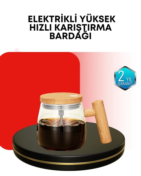 Ip6 Su Geçirmez Şarjlı Kupa – 3d Karıştırma, Sabit Sıcaklık, 400 Ml ürün görseli 1
