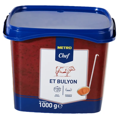 METRO Chef Bulyon 1 Kg Et - Pratik Et Aromalı Bulyon 3'li Ekonomik Paket ürün görseli 1