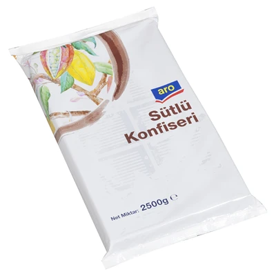 aro Konfiseri 2,5 Kg Sütlü - Pastacılık ve Dekor İçin Pratik Çikolata 2'li Ekonomik Paket ürün görseli 1