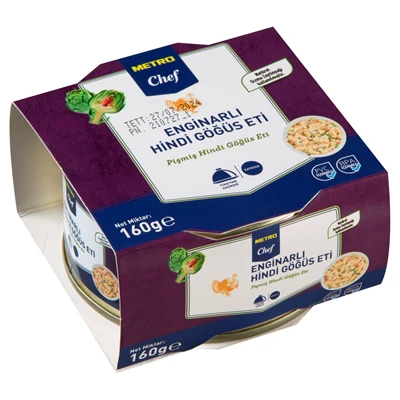 METRO Chef Enginarlı Hindi Göğüs Eti Konservesi 160 G - %40 Hindi Eti, %40 Engin 6'li Avantaj Paketi ürün görseli 1