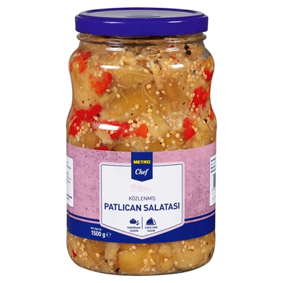 METRO Chef Közlenmiş Patlıcan Salatası 1,5 Kg - Pratik Meze 2'li Ekonomik Paket ürün görseli 1