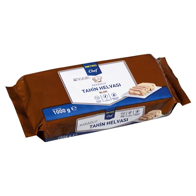 METRO Chef Kakao Helva 1 Kg - %100 Susam Tahinli Pratik Tatlı 4'li Avantaj Paketi ürün görseli 1