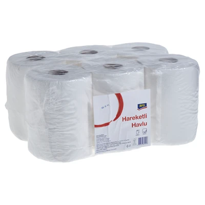 aro Hareketli Havlu 21 cm 6'lı 2 Katlı 84 Metre Rulo Kağıt Havlu ürün görseli 1