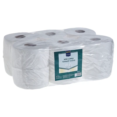 METRO PROFESSIONAL Mini Jumbo Tuvalet Kağıdı 12'li 2 Katlı 345 Yaprak 3'li Ekonomik Paket ürün görseli 1