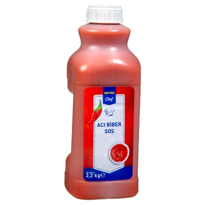METRO Chef Acı Sos 2,2 Kg - Büyük Boy Profesyonel Acı Sos 2'li Ekonomik Paket ürün görseli 1