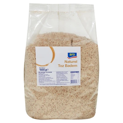 aro Toz Badem 1 Kg - Doğal ve Pratik Kullanım İçin İri Çekilmiş Badem Tozu 4'li Avantaj Paketi ürün görseli 1