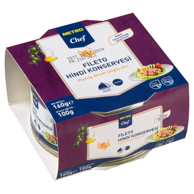 METRO Chef Hindi Fileto 160 G - Yüksek Proteinli, Zeytinyağlı Konserve 4'li Avantaj Paketi ürün görseli 1