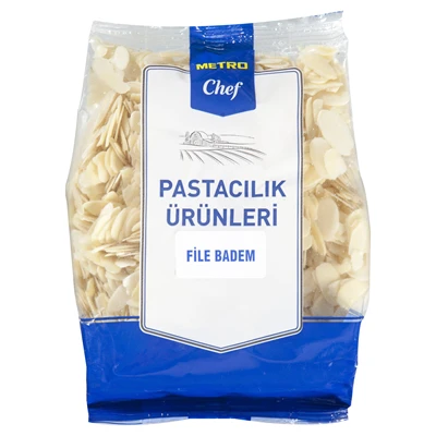 METRO Chef File Badem 250 G - Pastacılık ve Atıştırmalık İçin Kaliteli Kuru Yemi 5'li Avantaj Paketi ürün görseli 1
