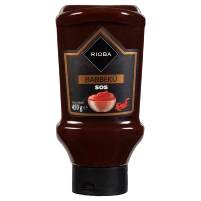 RIOBA Barbekü Sos 450 G Pratik Şişe Tüketime Hazır 5'li Avantaj Paketi ürün görseli 1