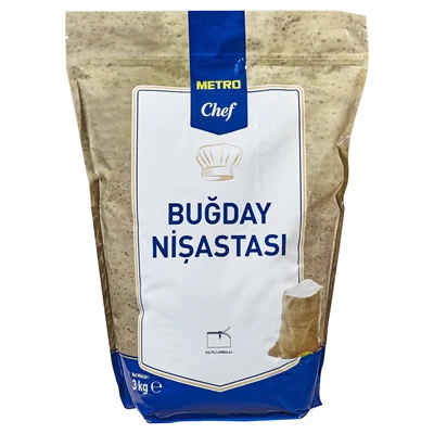 METRO Chef Buğday Nişastası 3 Kg - Hamur İşleri ve Pastacılık İçin 2'li Ekonomik Paket ürün görseli 1