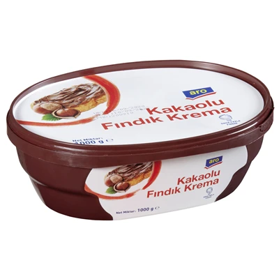 aro Fındık Kreması 1 Kg - Pürüzsüz ve Kolay Sürülebilir Kahvaltılık 5'li Avantaj Paketi ürün görseli 1