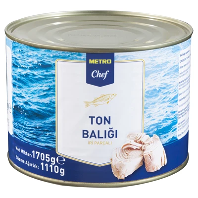 METRO Chef Ton Balığı 1,7 Kg İri Parçalı Kendi Yağında Konserve 3'li Ekonomik Paket ürün görseli 1