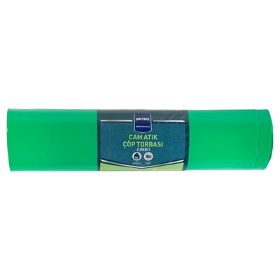 METRO PROFESSIONAL Çöp Torba Yeşil 10 Adet 80x110 cm 40 Mikron Ekstra Dayanıklı 4'li Avantaj Paketi ürün görseli 1