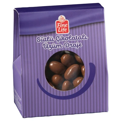 Fine Life Sütlü Çikolata Kaplı Üzüm Draje 100 G 5'li Avantaj Paketi ürün görseli 1