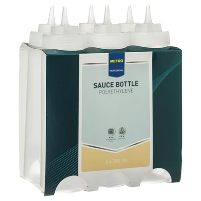 METRO PROFESSIONAL Şeffaf Sosluk 760 ml 6'lı Set - Şeffaf Saklama Kabı 5'li Avantaj Paketi ürün görseli 1