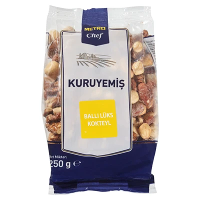 METRO Chef Ballı Kuruyemiş Karışık 250 G - Lezzetli Atıştırmalık 5'li Avantaj Paketi ürün görseli 1