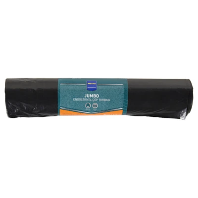 METRO PROFESSIONAL Jumbo Çöp Torbası 80x110 cm 10 Adet Dayanıklı Büyük Atıklar İ 8'li Avantaj Paketi ürün görseli 1